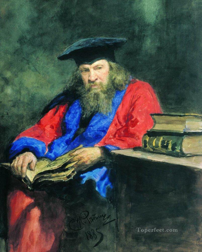 portrait of dmitry mendeleev 1885 Ilya Repin Oil Paintings